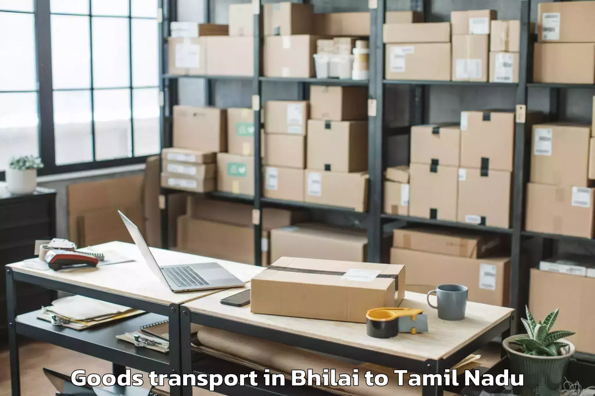 Bhilai to Central University Of Tamil Na Goods Transport